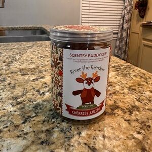 Scentsy Reindeer buddy clip cherries jubilee scent new in package